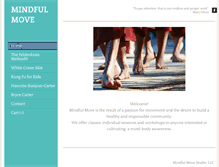 Tablet Screenshot of mindfulmovestudio.com